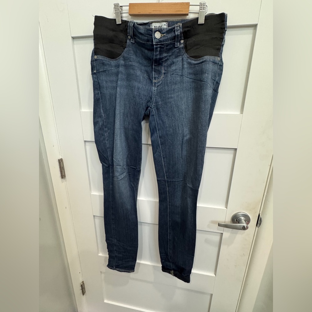 PAIGE Verdugo Ultra Skinny Dark Blue Jeans MATERNITY size 30